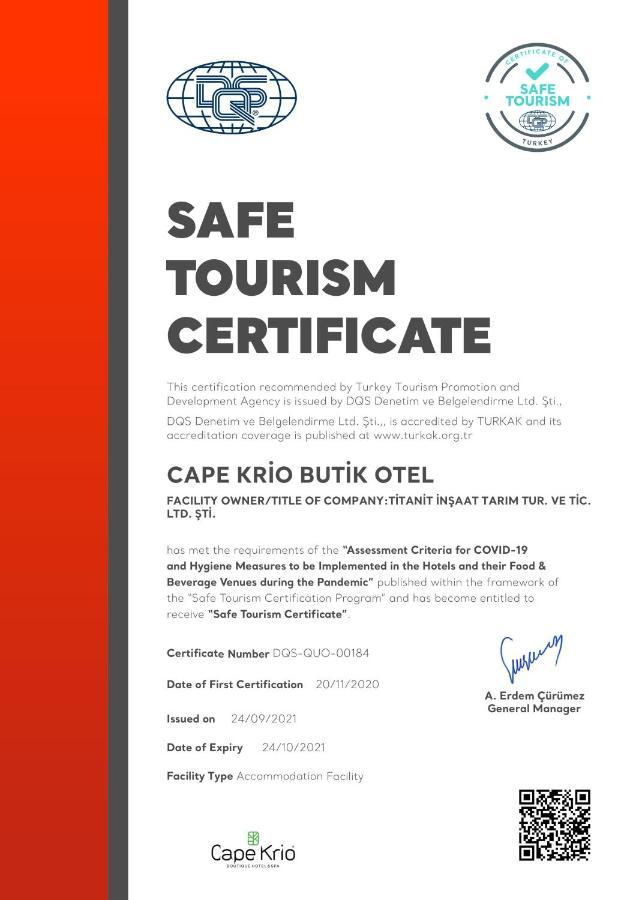 Cape Krio Boutique Hotel & Spa - Over 9 Years Old Adult Only Datça Zewnętrze zdjęcie
